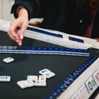 Set of 4 Mother of Pearl Mahjong Racks