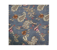 Paisley Vine Tablecloth in Blue & Gray
