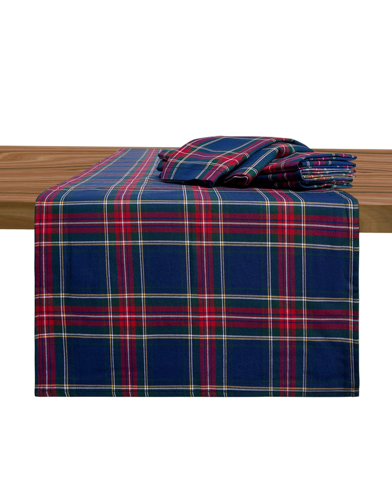 Navy Tartan 108" Runner