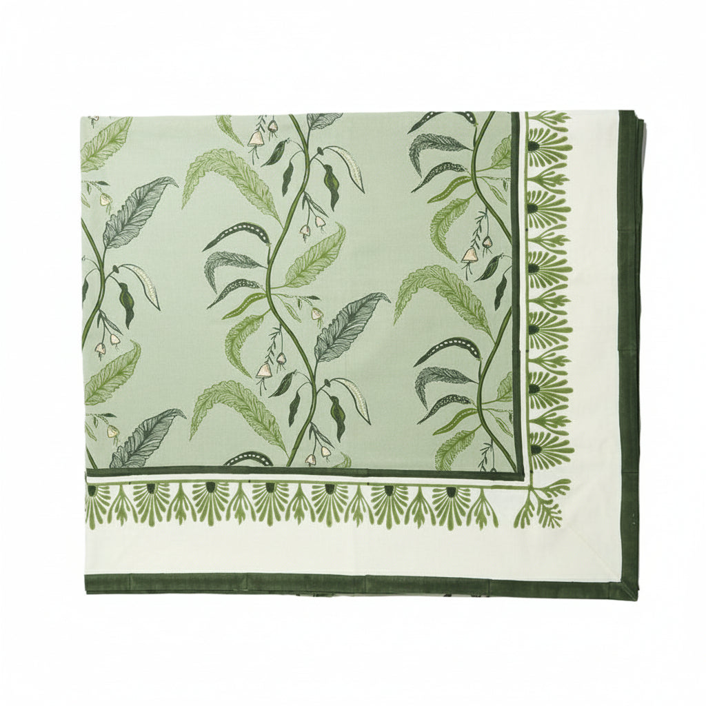 Tuileries Evergreen Tablecloth