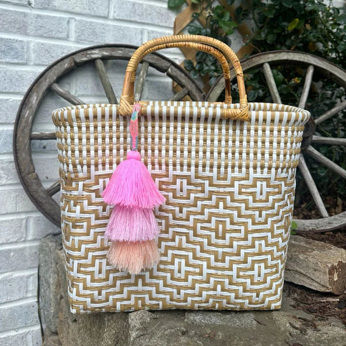 Bamboo Citron Tote, Sconset Sand