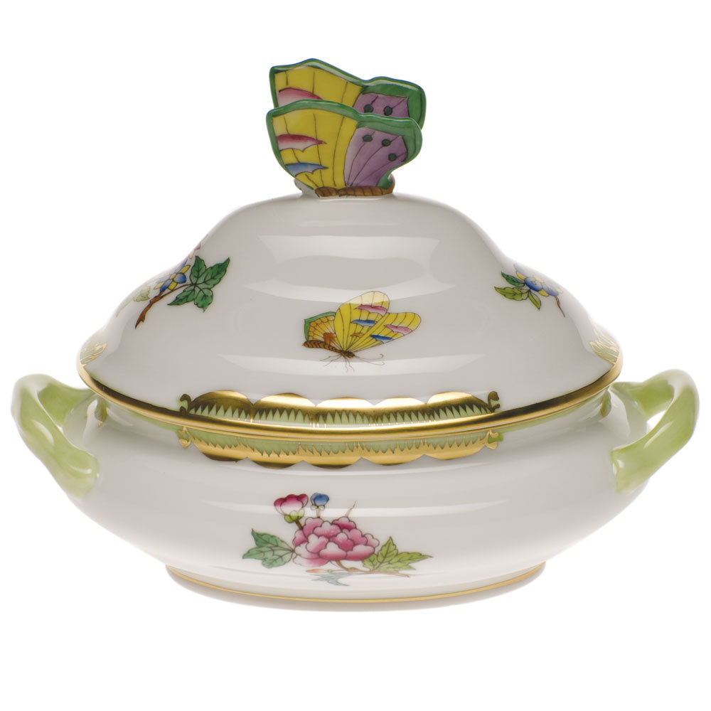 Herend Queen Victoria Mini Tureen with Butterfly