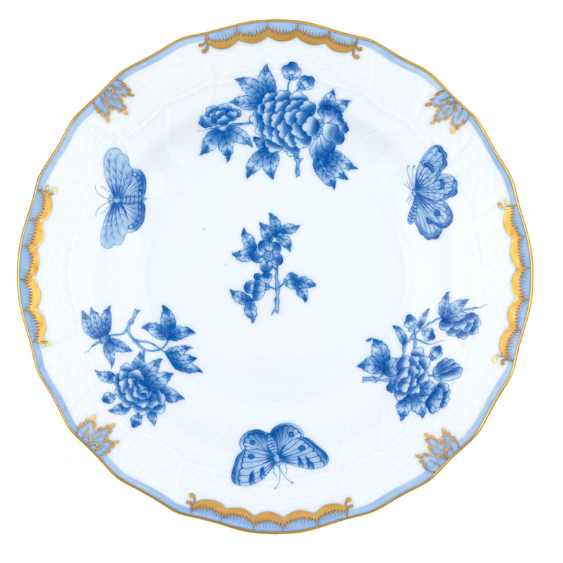 Herend Fortuna Blue Dessert Plate, 8.25