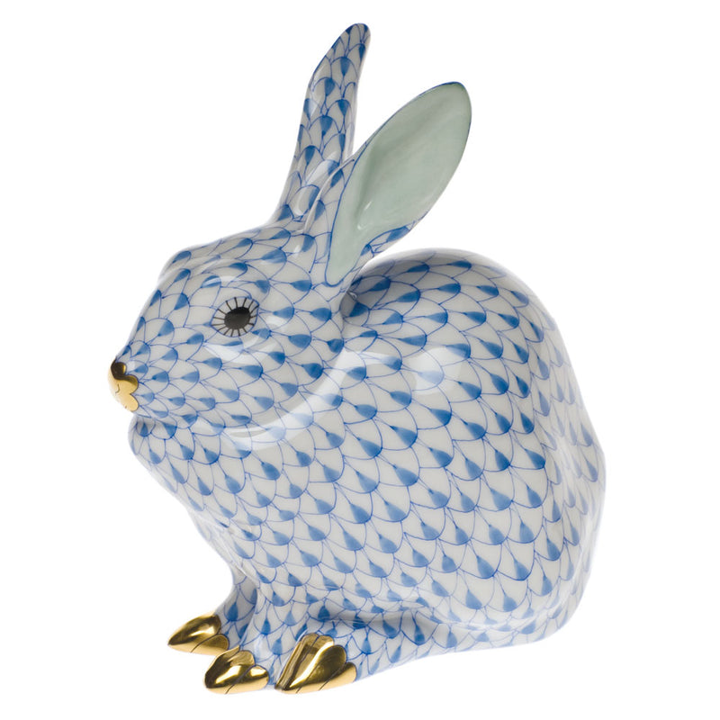 Herend Bunny Sitting, Blue