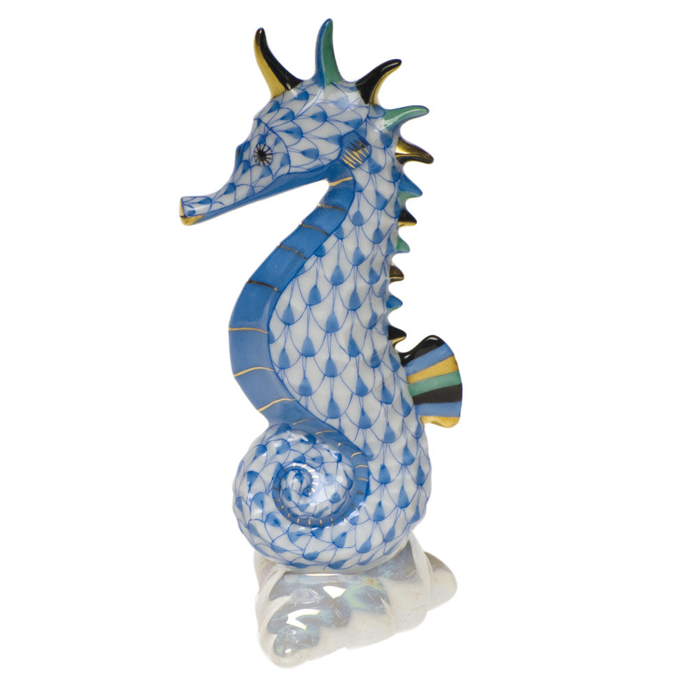 Herend Sea Horse, Blue