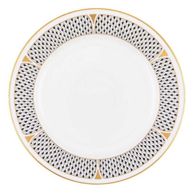 Herend Art Deco Black Service Plate, 11D
