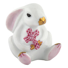Herend Bunny with Cross, Pink
