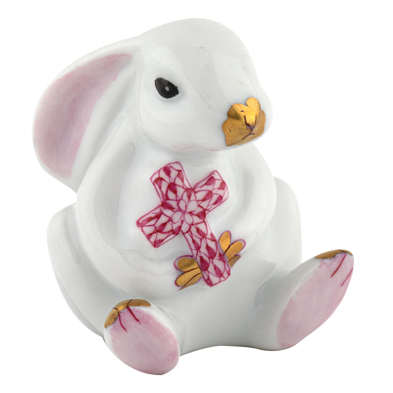Pink Bunny with Cross, Herend