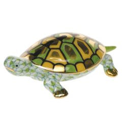 Herend Baby Turtle, Keylime