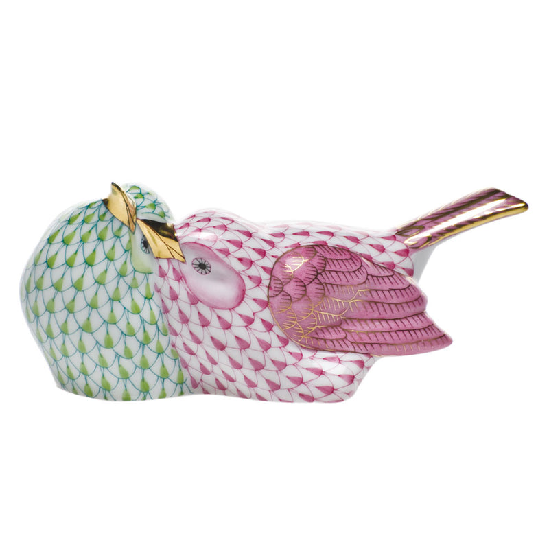 Herend Love Birds, Keylime-Raspberry