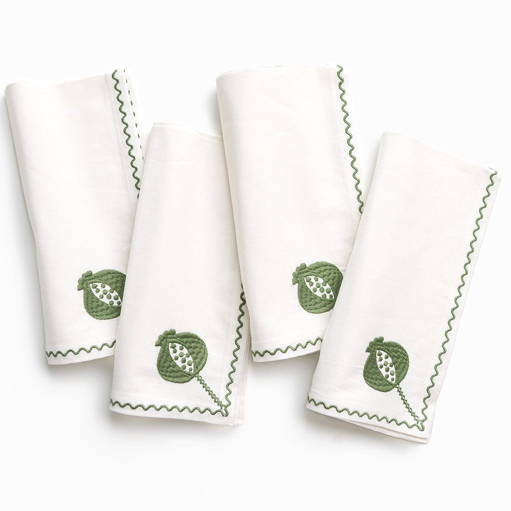 Crewel Green Napkin