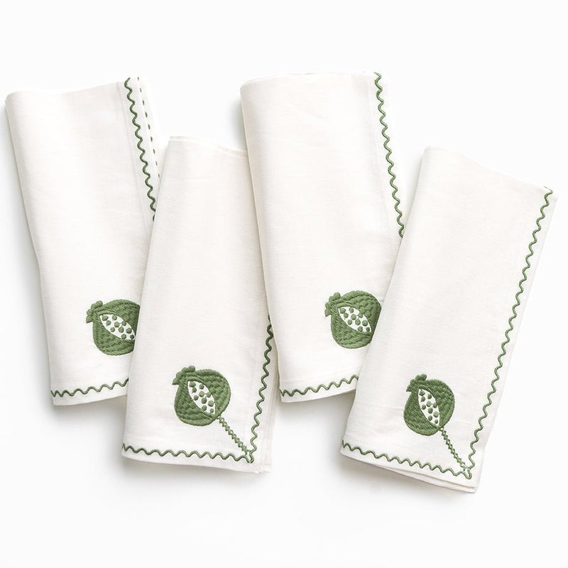Crewel Green Napkin