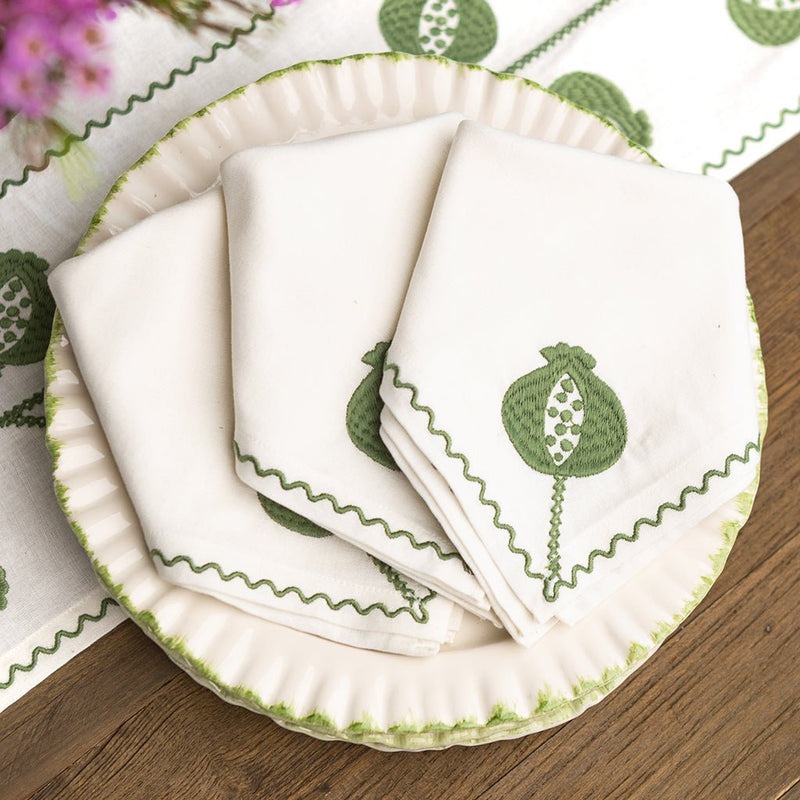 Crewel Green Napkin
