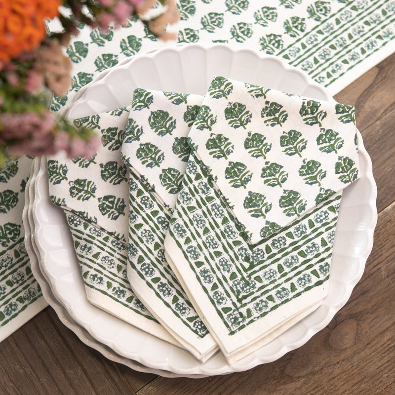 Elise Green Table Runner