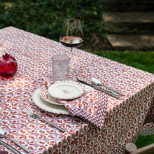 Fleur de Lis Rose 90" Round Tablecloth