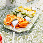 Pomegranate Crest Green Rectangle Serving Platter