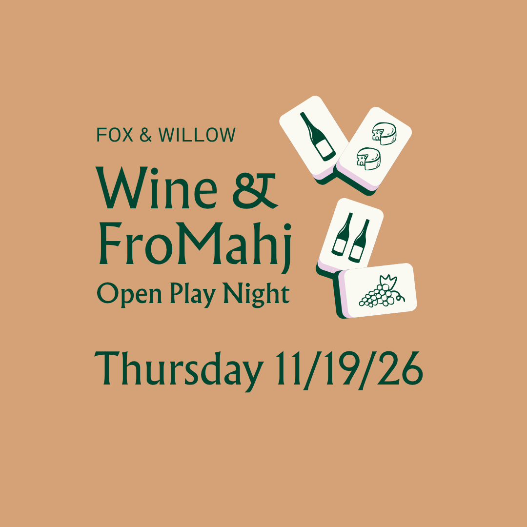 Wine & FroMahj: Thurs 11/19/26, 6 - 8:30 PM