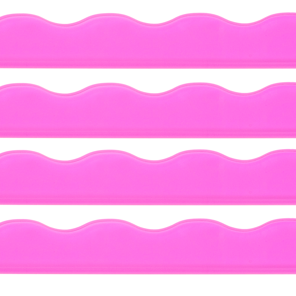 Acrylic Wavy Pusher, Clear Pink