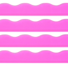 Acrylic Wavy Pusher, Clear Pink