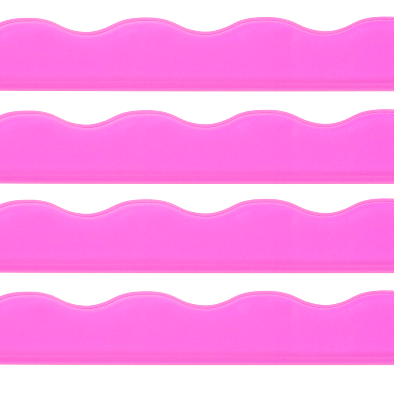 Acrylic Wavy Pusher, Clear Pink