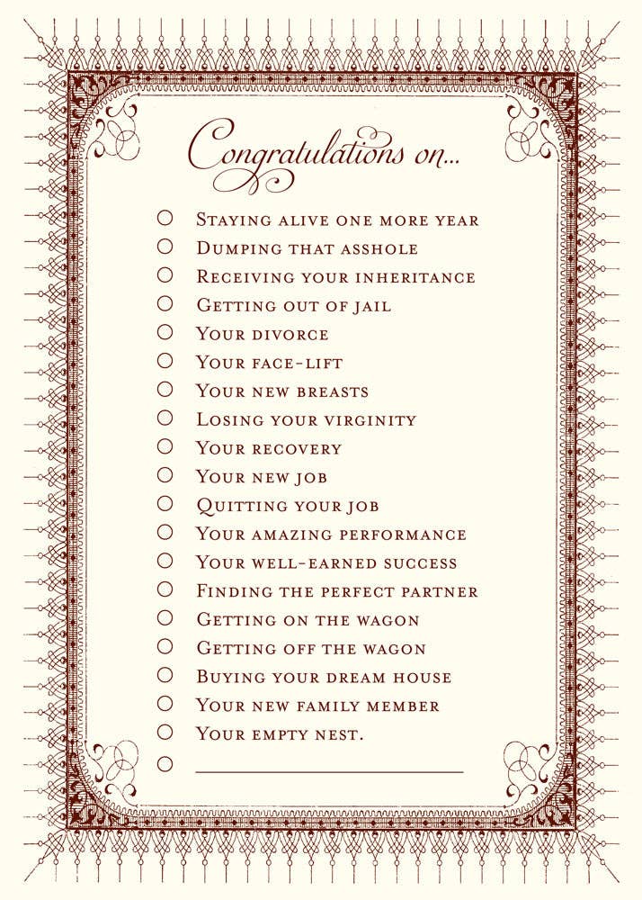 General Congratulations Card