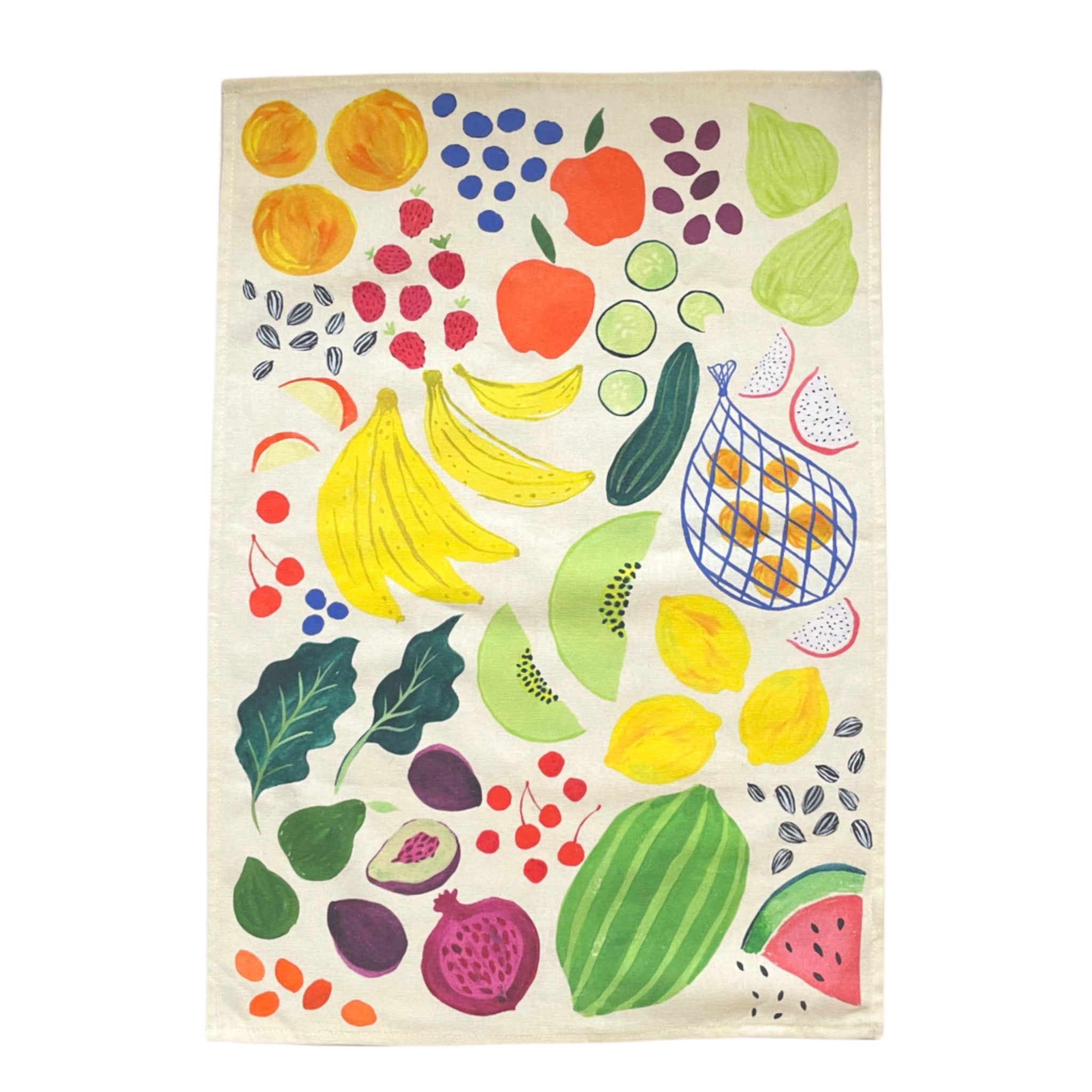 Farmer's Market Tea Towel