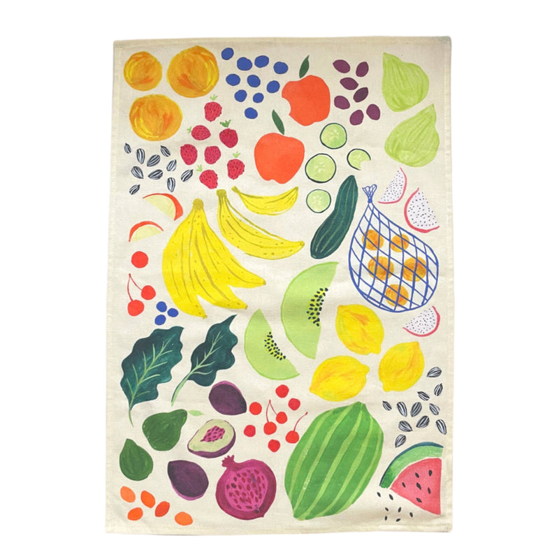 Farmer's Market Tea Towel