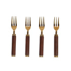 Wooden Handle Fork, Set of 4