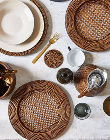 Brown Basketweave Charger, 12.5"