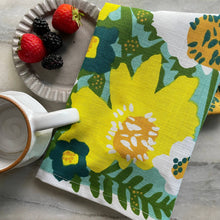 Fern & Flowers Tea Towel