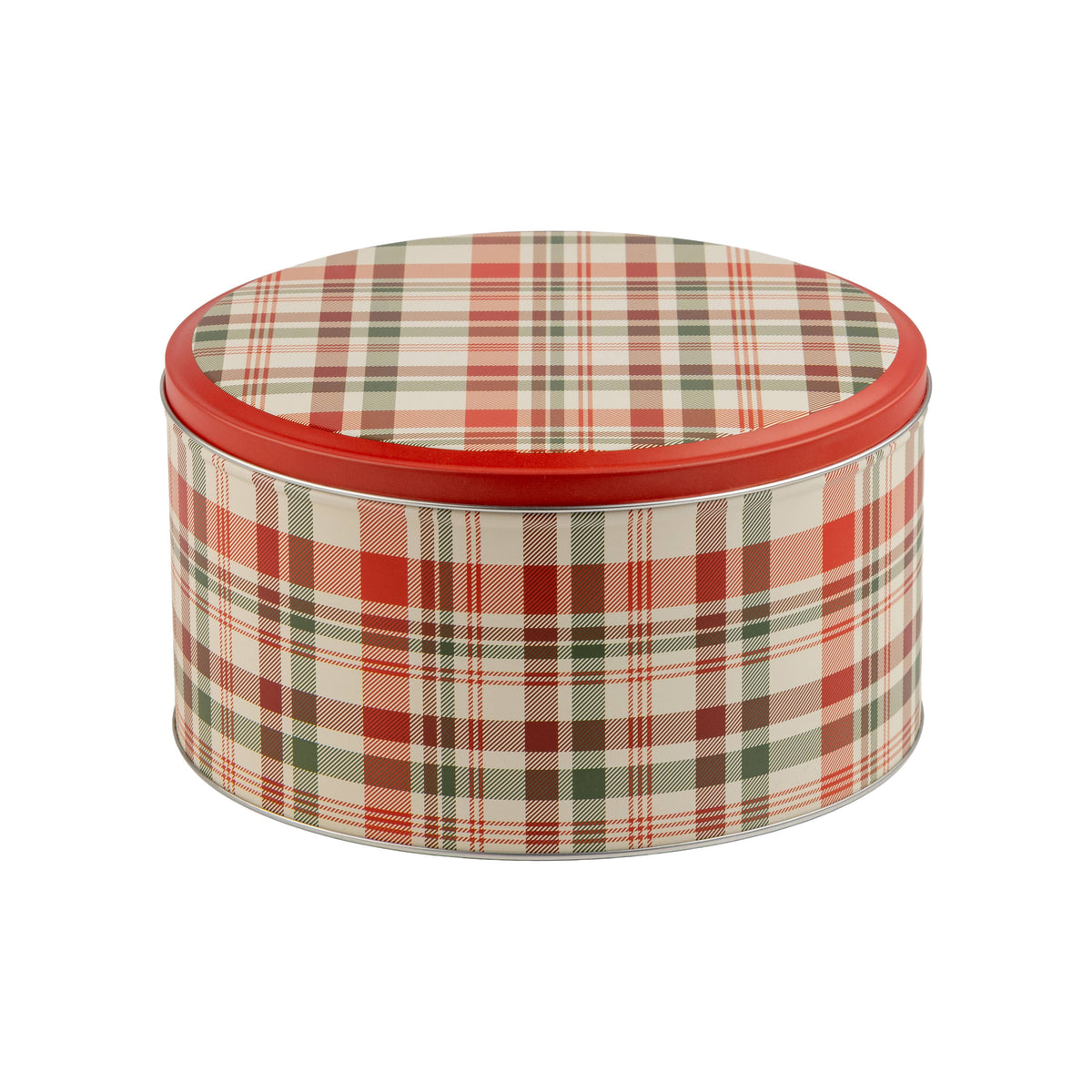 Large Classic Plaid Gift Tin