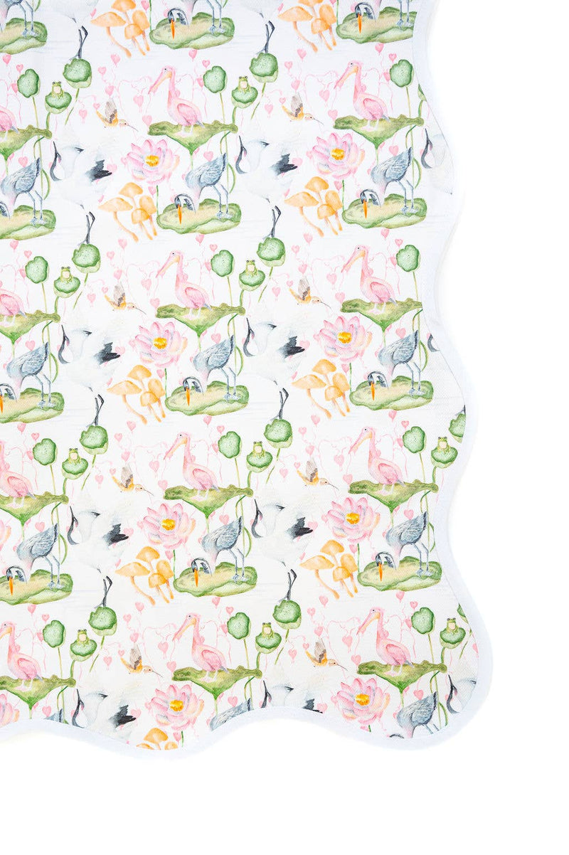 Waterlily 53x53" Square Table Topper