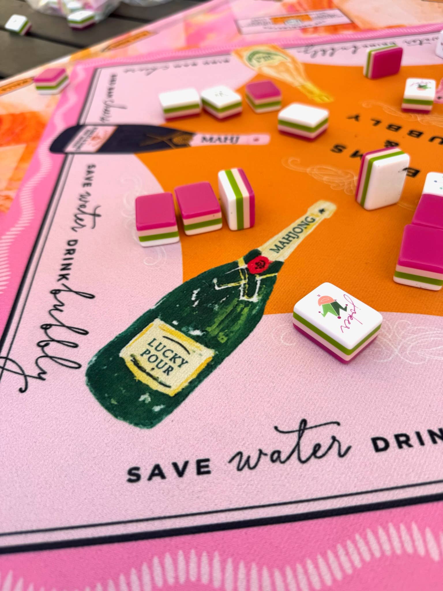 Bams & Bubbly Mahjong Mat