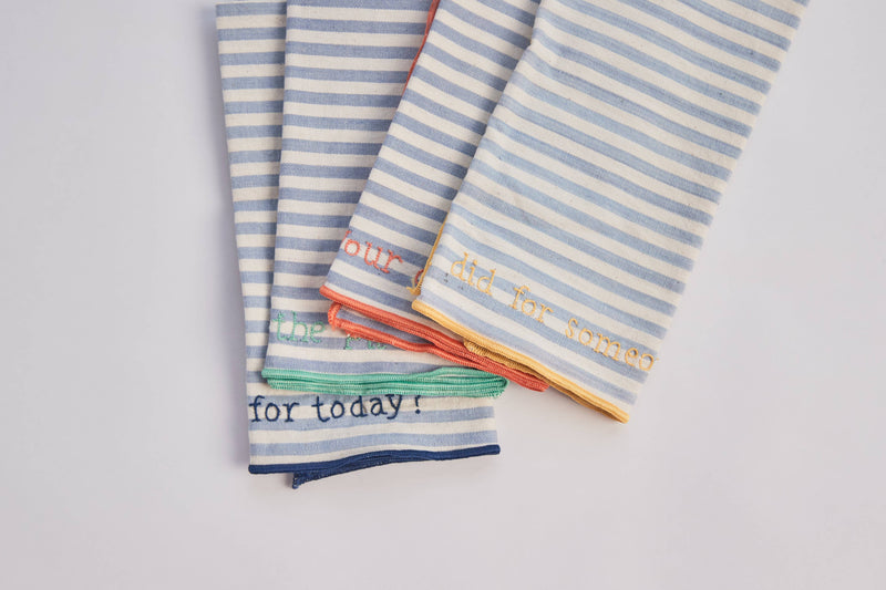 Handwoven Conversation Dinner Napkins