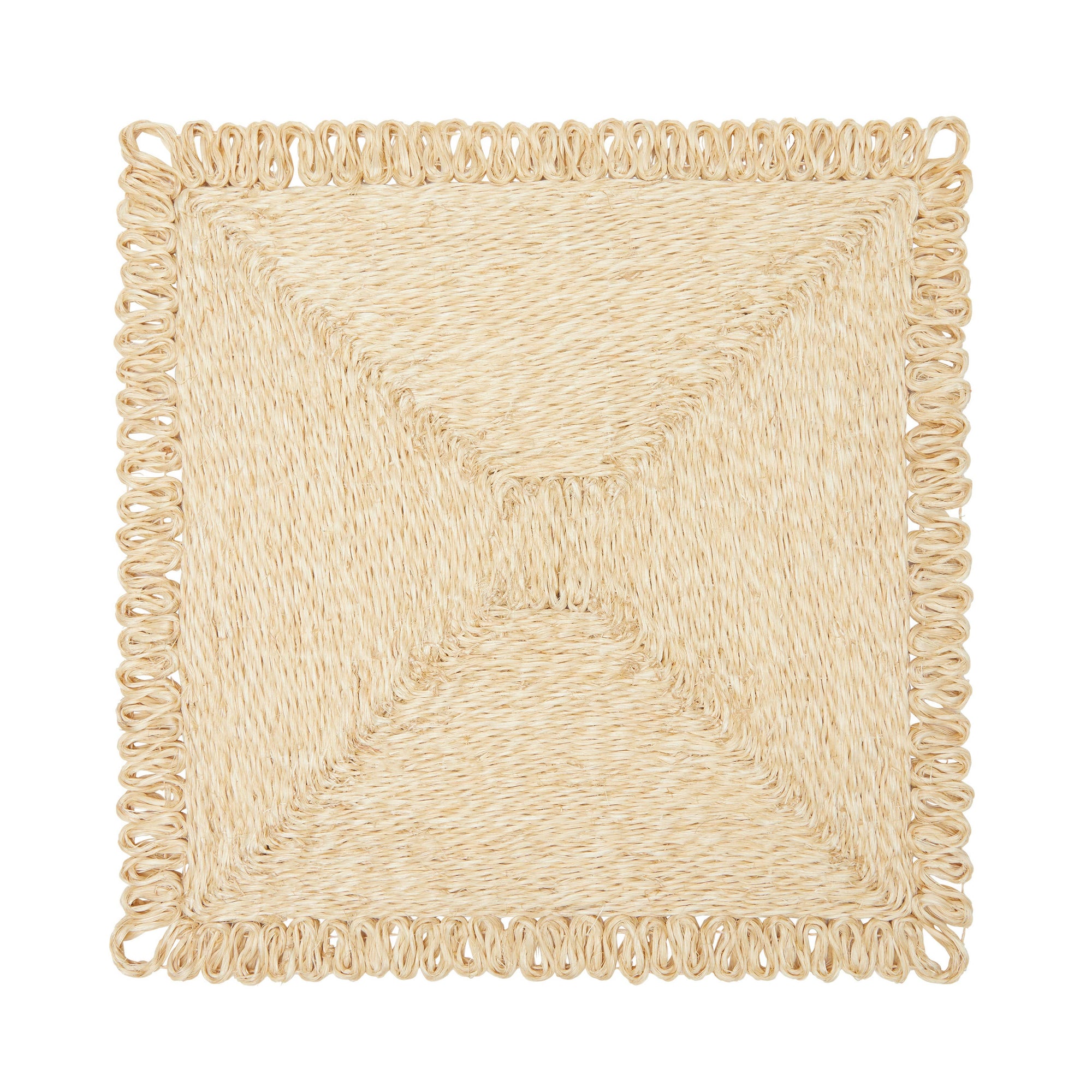 Square Abaca Placemat, Natural