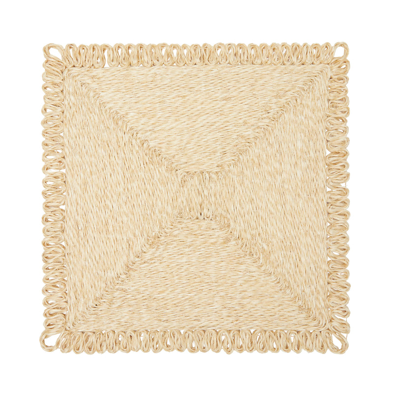 Square Abaca Placemat, Natural