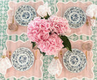 Pink Linen Scalloped Napkins