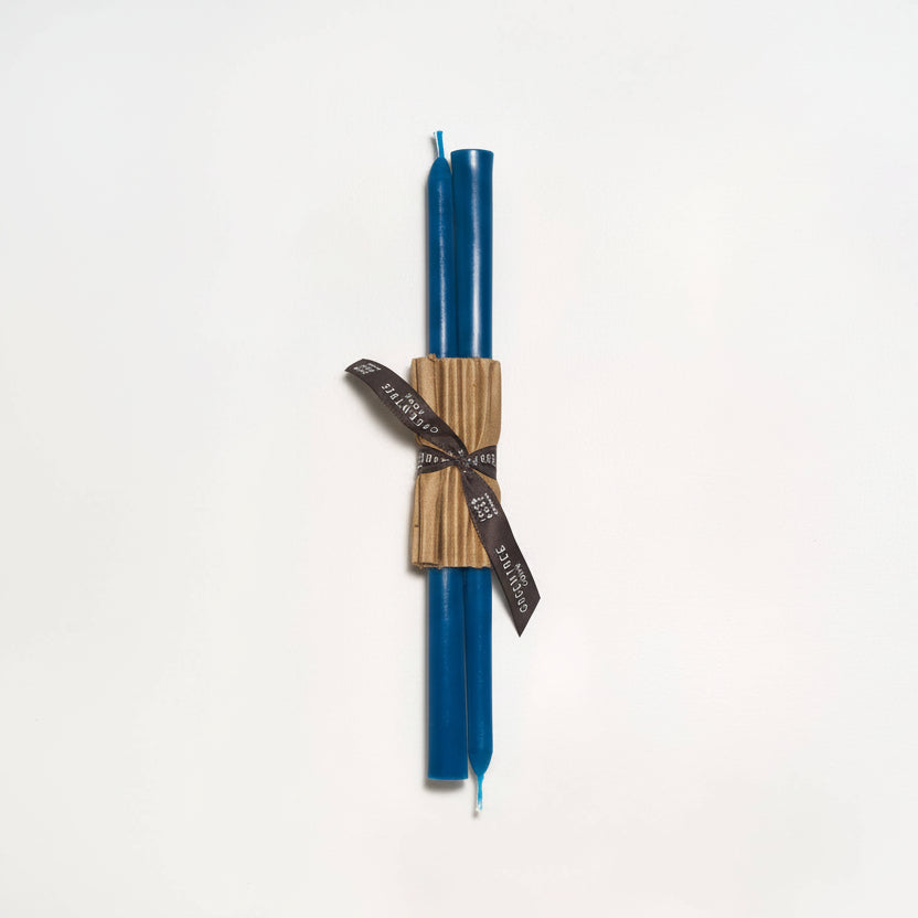 12" Peacock Blue Tapers