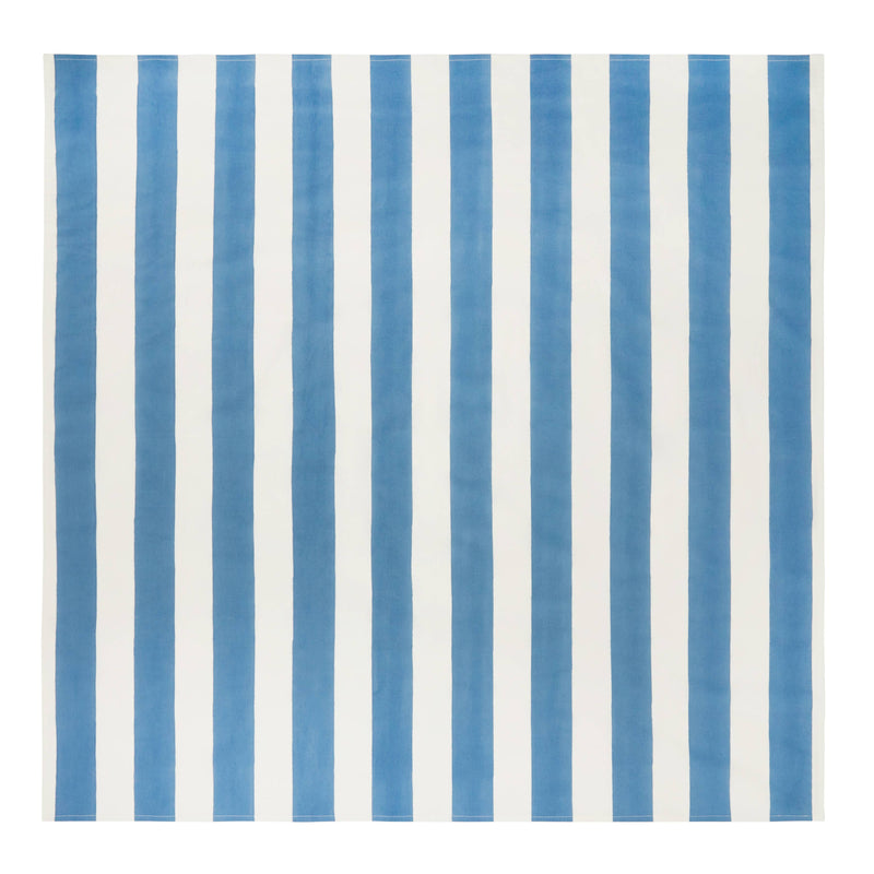 St. Tropez 71 x 71" Blue Stripes French Tablecloth