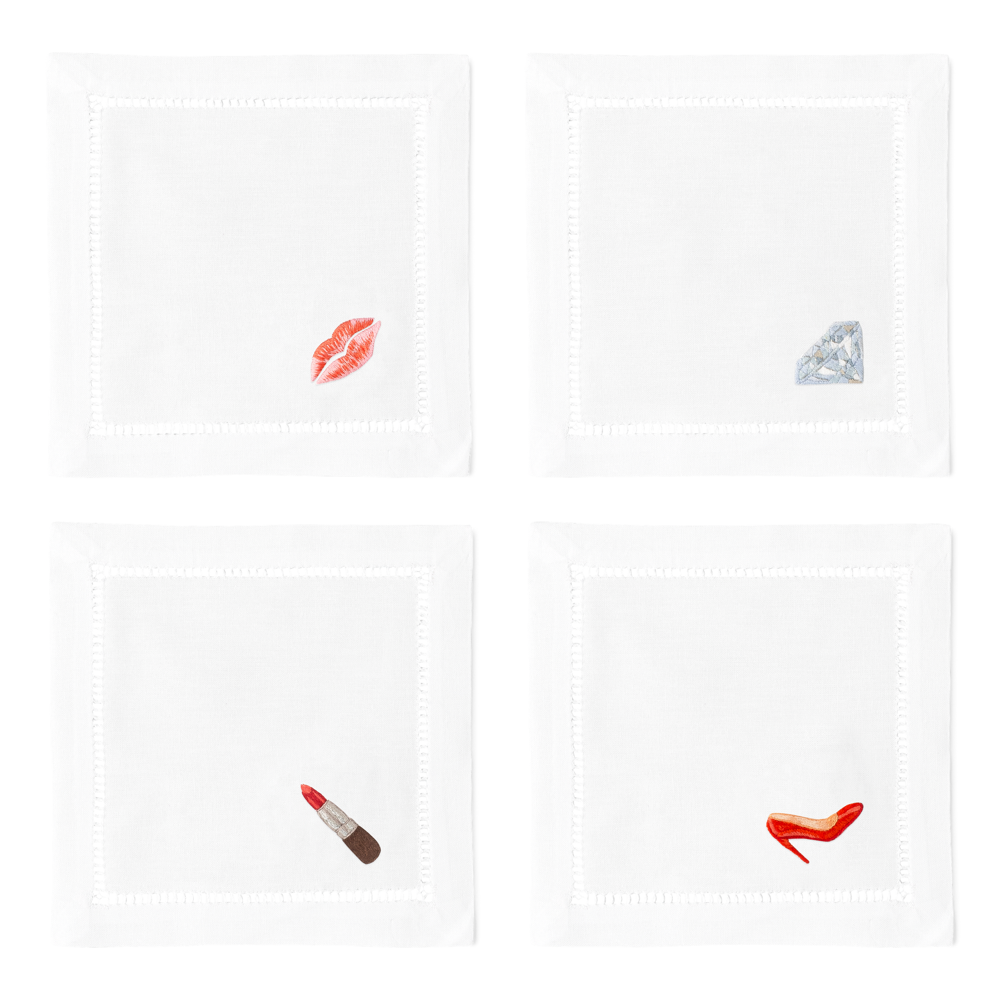Diva Cocktail Napkins | Mixed Set of 4