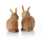 Pair of Rattan Rabbits
