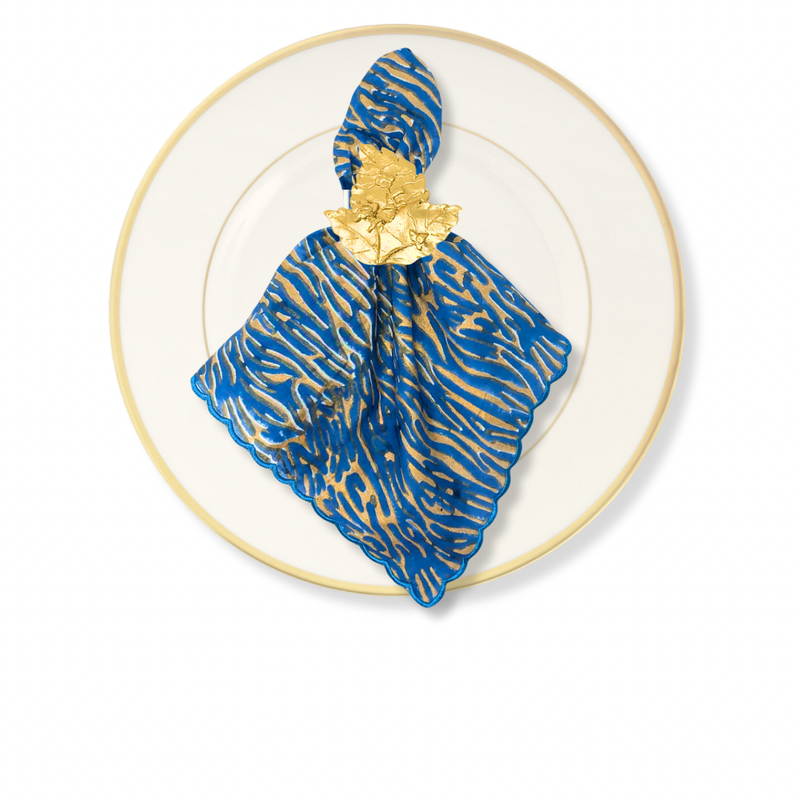 Tobacco Leaf Napkin Rings, S/4