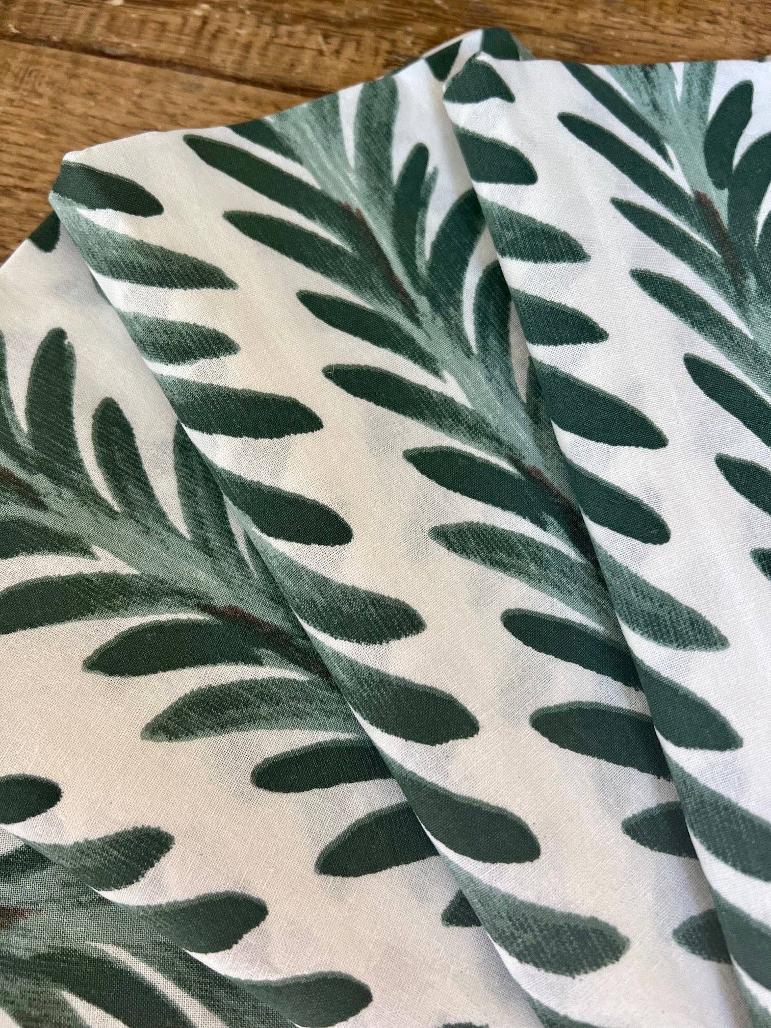 Set of 4 Ferns Napkins, Pine