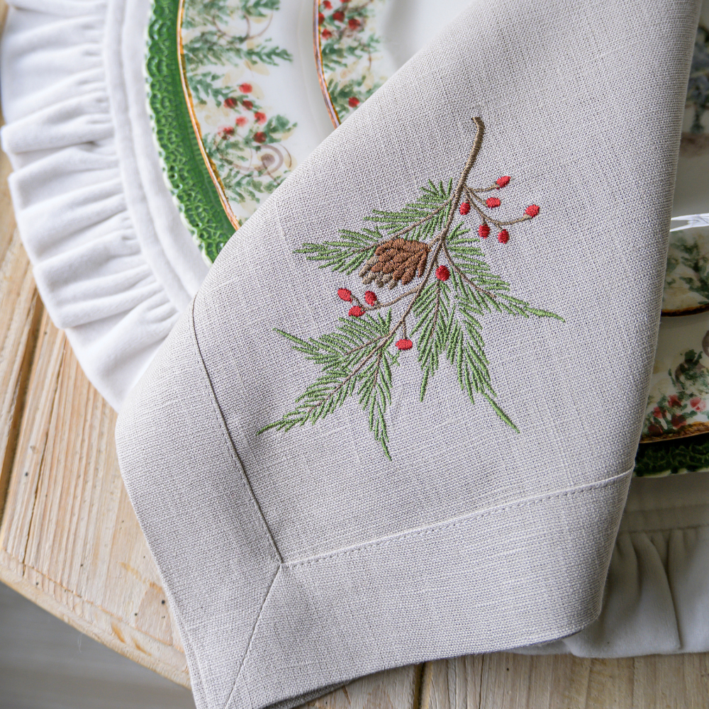 Natale Pine Napkins