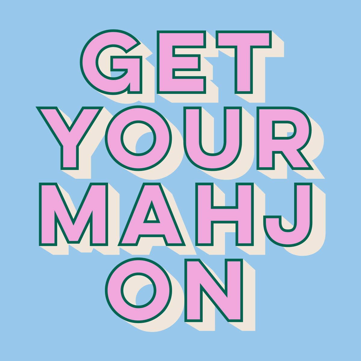 Mahj On Cocktail Napkin