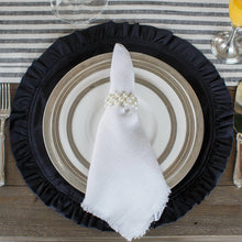 Black Velvet Placemat, 16.5" Round