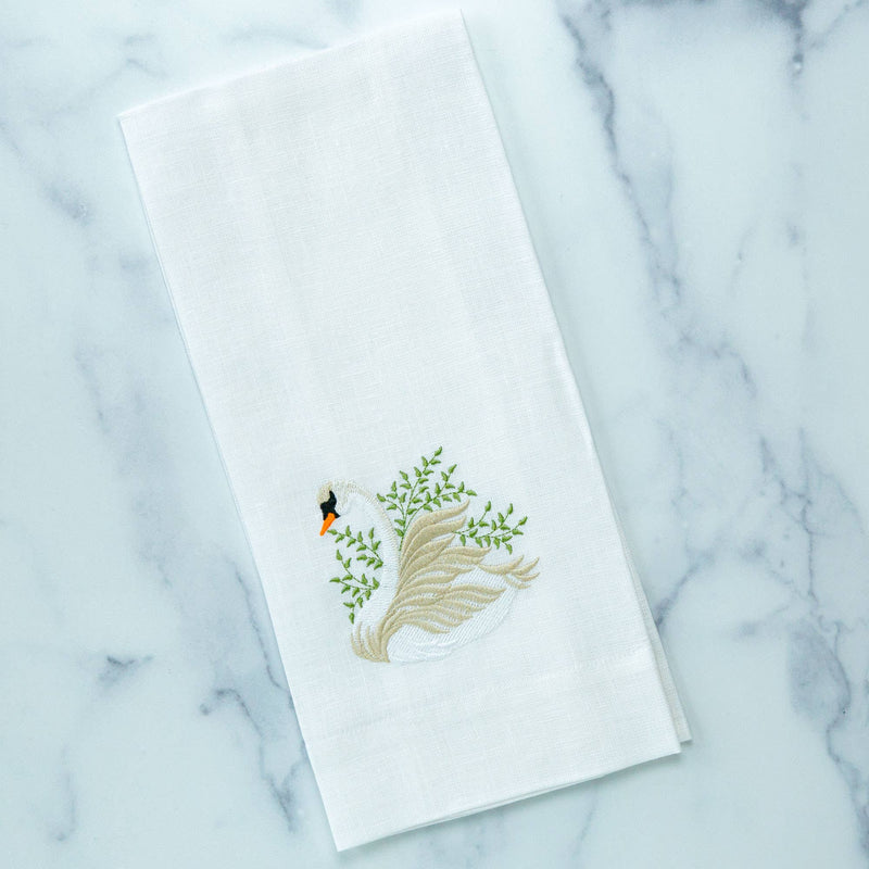 Swan Linen Towel