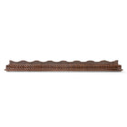 Chocolate Woven Rattan Racks & Scalloped Pusher