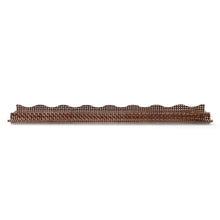 Chocolate Woven Rattan Racks & Scalloped Pusher
