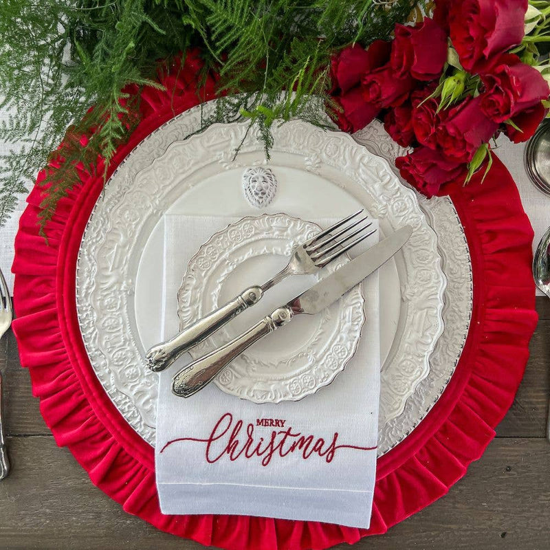 Mocha Velvet Placemat, 16.5" Round